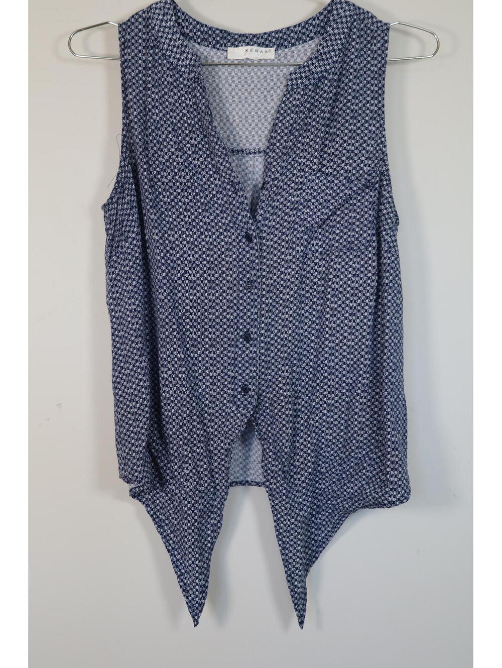 Kenar sleeveless waist tie button up blouse - Picture 3 of 6